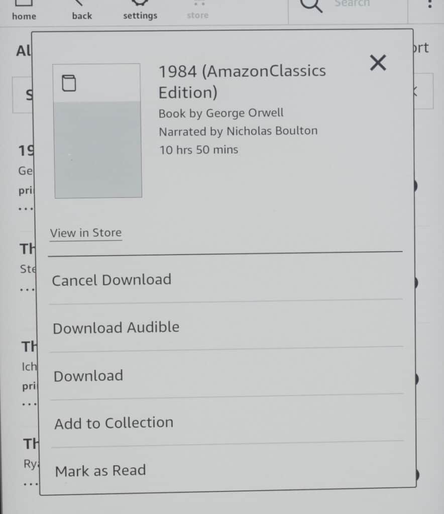 why is kindle narration not working