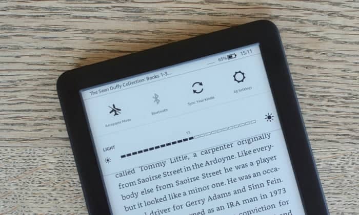 Where is the brightness slider? : r/kindle