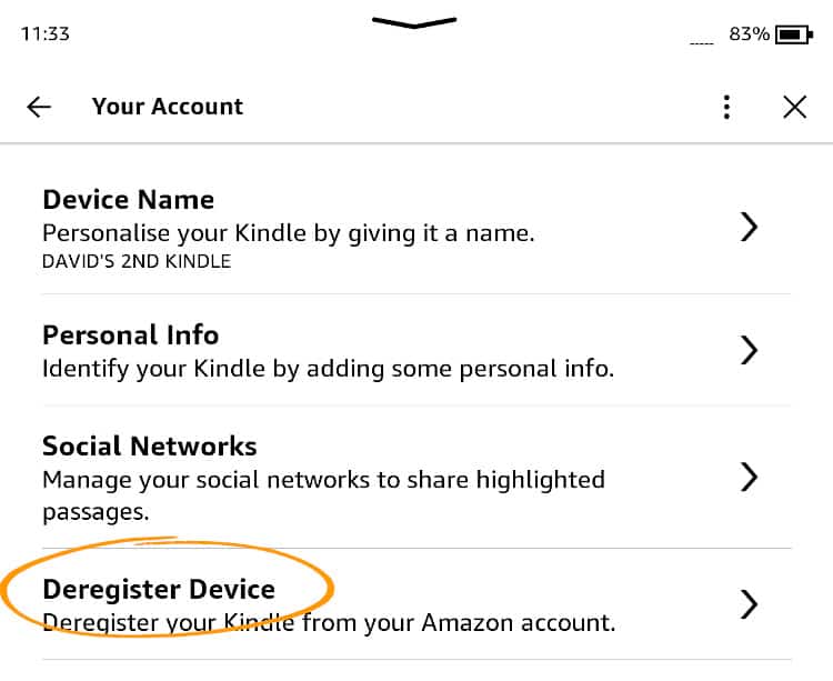 How to Deregister Kindle [in less than a minute!]